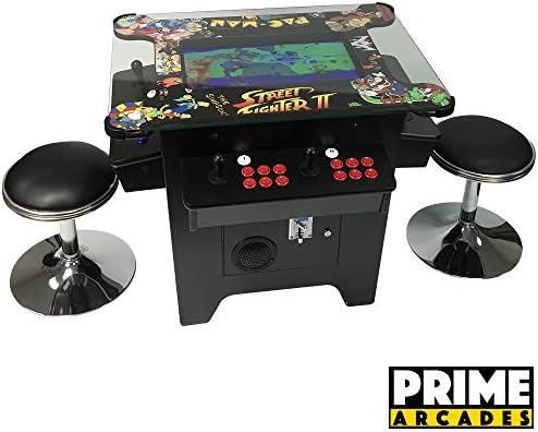 Cocktail Arcade Machine 1162 Games in 1 Includes 2 Stools with Classics Games like Street Fighter Neo Geo Mario Bros Donkey Kong Space Invaders Frogger Commerical Grade with Coin Op 5 Year Warranty