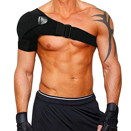 Shoulder Brace - Shoulder Support for Rotator Cuff, Dislocated AC Joint, Labrum Tear, Shoulder Pain, Shoulder Compression Sleeve Rotator Cuff Brace(Black)