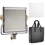 Neewer Dimmable Bi-Color LED with U Bracket Professional Video Light for Studio, YouTube Outdoor Video Photography Lighting Kit, Durable Metal Frame, 480 LED Beads, 3200-5600K, CRI 96+