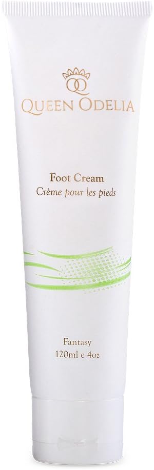 Queen Odelia Nourishing Foot Cream with Cactus Oil and Dead Sea Mineral, Non-Sticky Foot Lotion - Protect, Nourish and Moisturize Your Feet (Fantasy), 4 oz