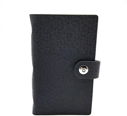 300 Cell Business Name ID Credit Card Holder Book Case Keeper Organizer Book Style (Black)