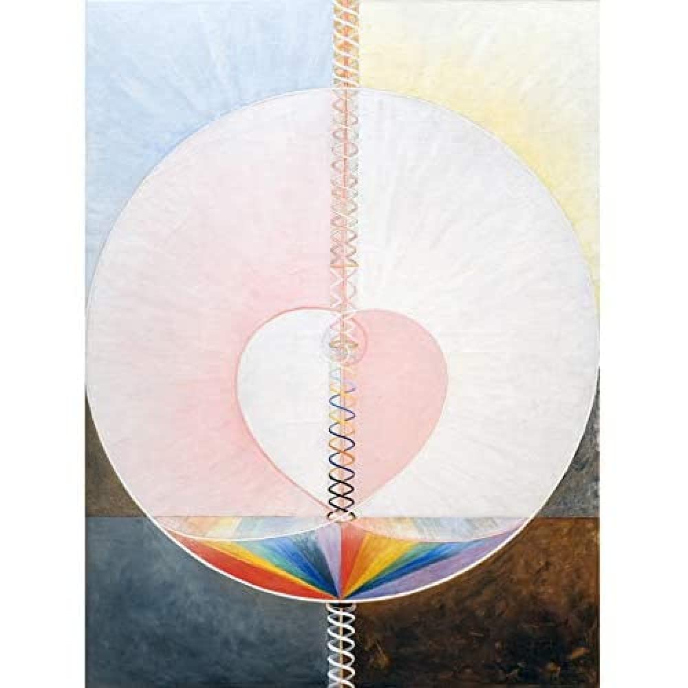 Artery8 Hilma Af Klint Group Ix Uw No 25 The Dove Abstract Art Print Canvas Premium Wall Decor Poster Mural