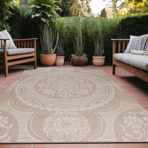 Luul Home Medallion Outdoor Area Rug