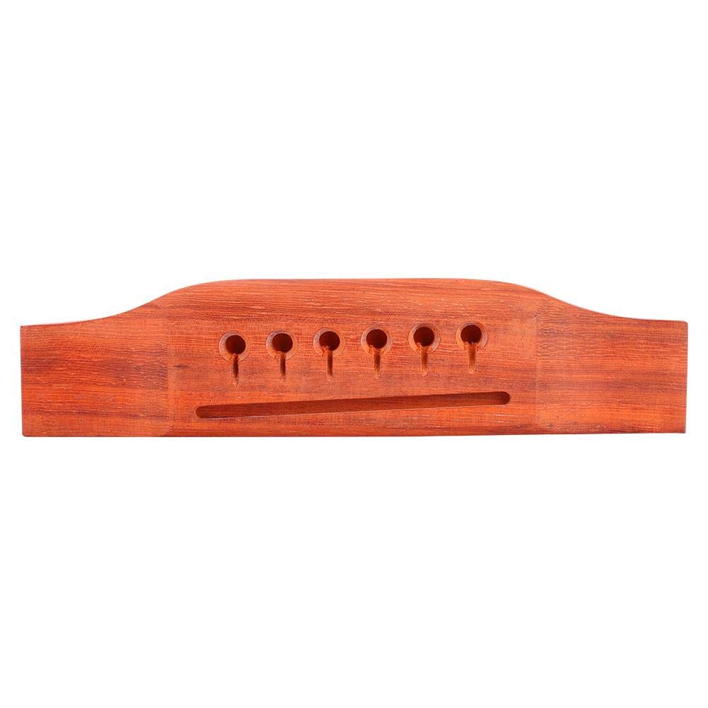 Rosewood Saddle Bridge, 6-String Rosewood Saddle Bridge Rosewood Guitar Bridge Saddle Folk Guitar Bridge Acoustic Guitar Bridge Replacement Guitar Parts Musical Instrument Accessories