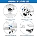 [Upgraded] Head Mount Magnifier Eyeglasses - 2 Illuminated Led Light Professional Jeweler's Loupe Bracket Interchangeable Headband and 5 Replaceable Lenses: 1.0 X 1.5X 2.0 X 2.5X 3.5X by ANCHORPRISE