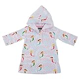 Mud Pie Little Mermaid Print Swimsuit Cover-Up, Baby Girl, Large (4T/5T)