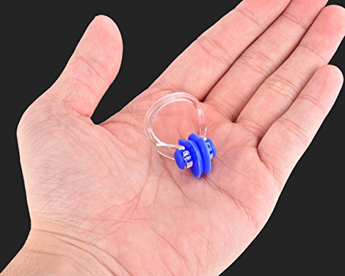 Ace Select PVC Silicone Swimming Nose Clip Set in 3 Pieces Nose Plug Swimming Nose for Adult Kids - Thumbnail 6