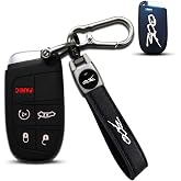 for 300 Emblem car Keychain with Soft Silicone Protection Key Case for Chrysler 300/C/ 300S Accessories (White)