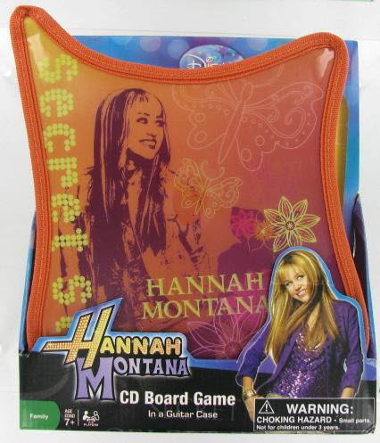 Cardinal Industries Hannah Montana CD Board Game in Guitar Shape Portfolio
