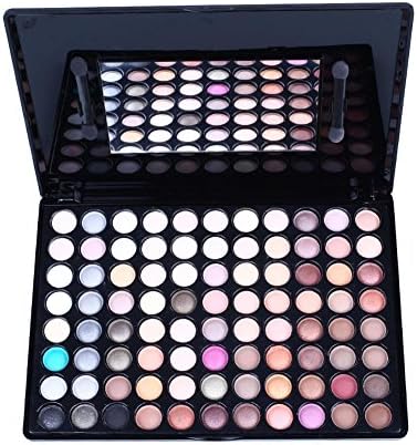 Maquita Professional Cosmetic 88 Matte Colors Eyeshadow Palette Eye Shadow kit with 2 Free Mini Eyeshadow Brushes (#1)