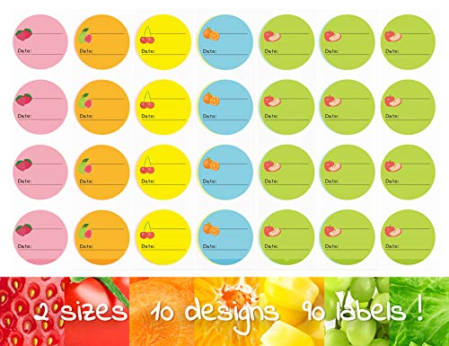 Baby Food Labels, Removable Write-On Date Labels for OXO TOT Food Storage Containers & Baby Bottles, Great for Daycare, Pack of 90