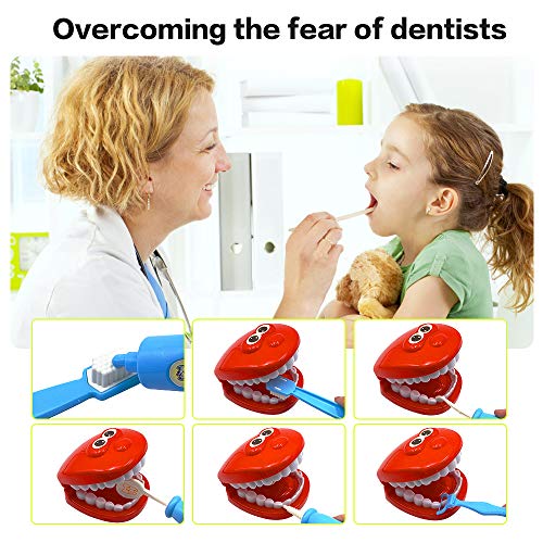 Scientoy Doctor Kit for Kids, 113 PCS Medical Kit Toys, Dentist Pretend Play Set for 3.4.5 Kids& Toddlers& Boys& Girls, Educational Toys with Electronic Stethoscope& Portable Case - Thumbnail 4