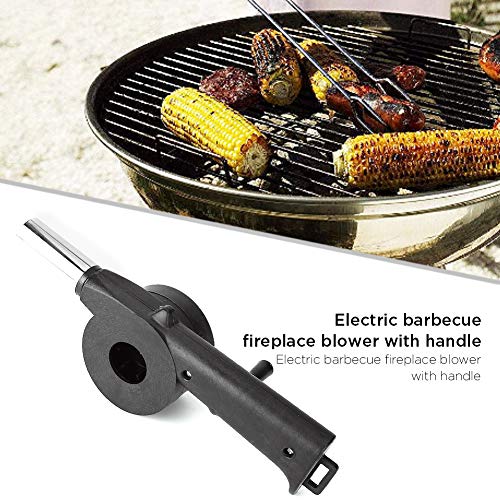 Bosiwee Outdoor Cooking Fan Air Blower 2 Pack, Portable Air Blower Barbecue Fire Bellows Hand Crank Tool for Picnic Camping Stove Accessories - Thumbnail 3
