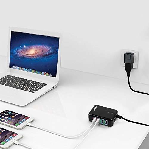 image for BESTEK USB Charger 35W 4 Port USB Wall Charger and International Trave