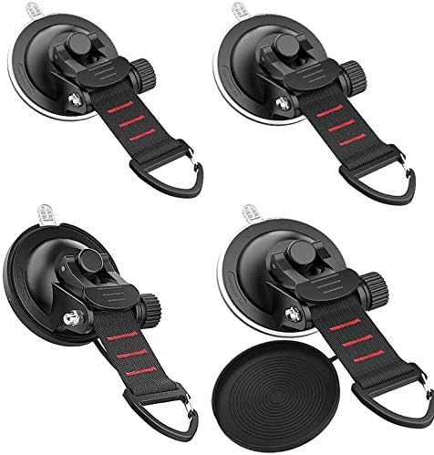 吸盤 フック 強力 タープ連結用連結用 車 カーサイドタープ テント用アクセサリー サンシェード固定 荷物締め付け 屋外用 4個入り