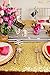 ShinyBeauty 60inx102in Sequin Tablecloth-Rectanglar-Gold-for Wedding/Christmas Party Linen (Gold)