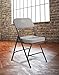 National Public Seating 3200 Series Steel Frame Upholstered Premium Fabric Seat and Back Folding Chair with Double Brace, 300 lbs Capacity, Charcoal Gray/Black (Carton of 2)