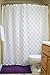 DII Lace Shower Curtain, 72x72, Lattice White