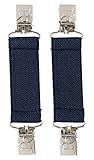 Sportoli8482; Kids Elastic and Metal Glove and Mitten Clips with Snowman Accent - Navy