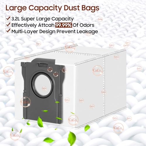 Pack of 20 Accessories for Dreame L10s Pro Ultra Heat/L10s Ultra Gen 2/X30 Ultra/Mova E30 Ultra, 1 TriCut Main Brush 6 Dust Bags 4 Filter 4 Mop 4 Side Brush
