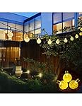 Solar Garden Lights -- Solar String Lights With 30 LED Fairy Bubble Crystal Ball Lights For Garden Decoration, 20ft Waterproof Solar Lights Outdoor Charged by Sunlight. (warm white)