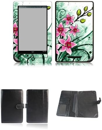 Happybird nook tablet nook color case cover with skin combo-black set5