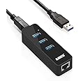 Anker 3-Port USB 3.0 HUB with 10/100/1000 Gigabit Ethernet Converter (3 USB 3.0 Ports, A RJ45 Gigabit Ethernet Port, Support 