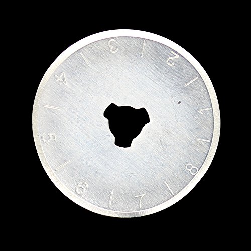 AUTOTOOLHOME Quilting 28mm Rotary Cutter Refill Replacement Blades Include Plastic Blade Storage Pack of 10