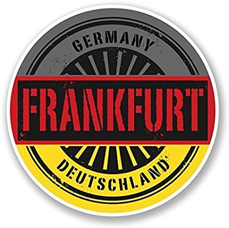 Amazon フランクフルトドイツdeutschlandビニールステッカー ステッカーグラフィック 自動壁 ノートパソコン 携帯 トラック Windows用のステッカー 車 トラック ステッカー デカール 車 バイク