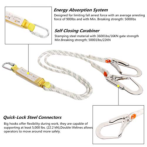 Full Body Safety Harness Tool Fall Protection CSA Z259.10-2018, ANSI/ASSE Z359.11-2021 and OSHA Compliant