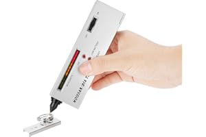 TOPINCN Moissan Tester, Professional Moissan LED Indicator Tester Moissanites Detector Pen Jewelry Testing Tool Portable Jewelry Moissanites Detector Selector Pen for Novice and Expert