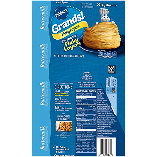 Pillsbury Grands!, Flaky Layers, Buttermilk Biscuits, 8 ct, 16 oz Buy