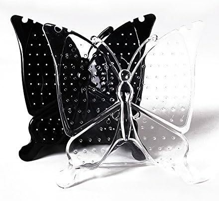TOMUM Butterfly Acrylic Jewelry Organizer Earrings Screen Hanger Display Jewelry Holder Stand 48 Paris for Earrings (Clear)