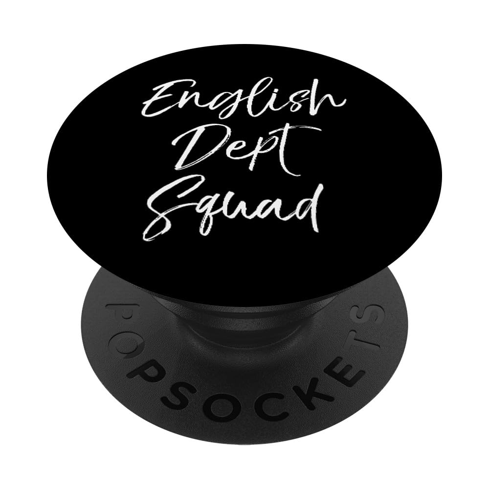 Cute Literature Department Teacher Gifts English Dept Squad PopSockets Adhesive PopGrip