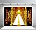 AOFOTO 7x5ft Pyramids Sphinx Backdrop Ancient Egyptian Pharaoh Decoration Golden Egypt Palace Stairway Photography Background Temple Queen of Egypt Travel Portrait Photo Studio Props