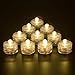 Submersible LED Lights, Waterproof Wedding Underwater LED Tea Lights Candles for Centerpieces/Party/Christmas Set of 24, Warm White