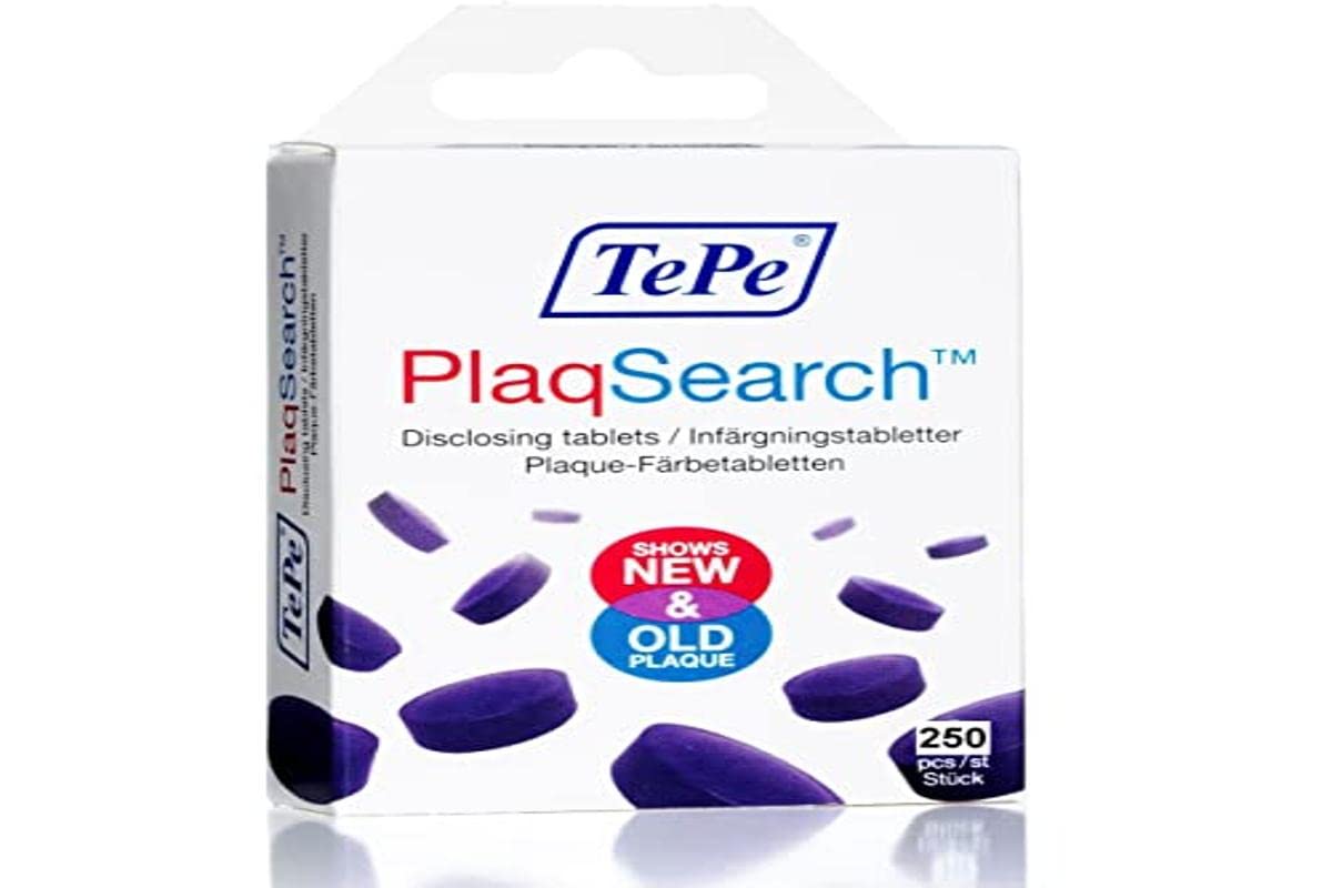 TePe Interdental Brush Plaqsearch Multi-Pack Tablets Pack of 250 Scale Indicator