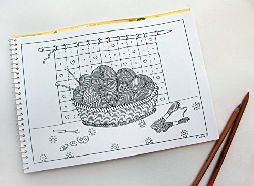 Download Vol 01 - Coloring book for adults, Spiral bound, easy and fun drawings to color for grown-ups ...