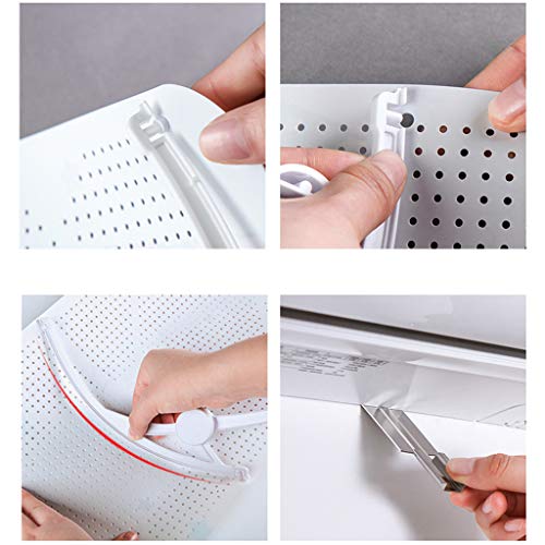 MSOO Air Conditioning Universal Wind Deflector Cover Anti Direct Blowing Windshield (B)
