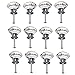 YUYIKES 40mm Diamond Shape Crystal Glass Cabinet Knobs Transparency 12 Pack for Drawer, Chest, Bin, Dresser, Cupboard (12 pcs of transparency)