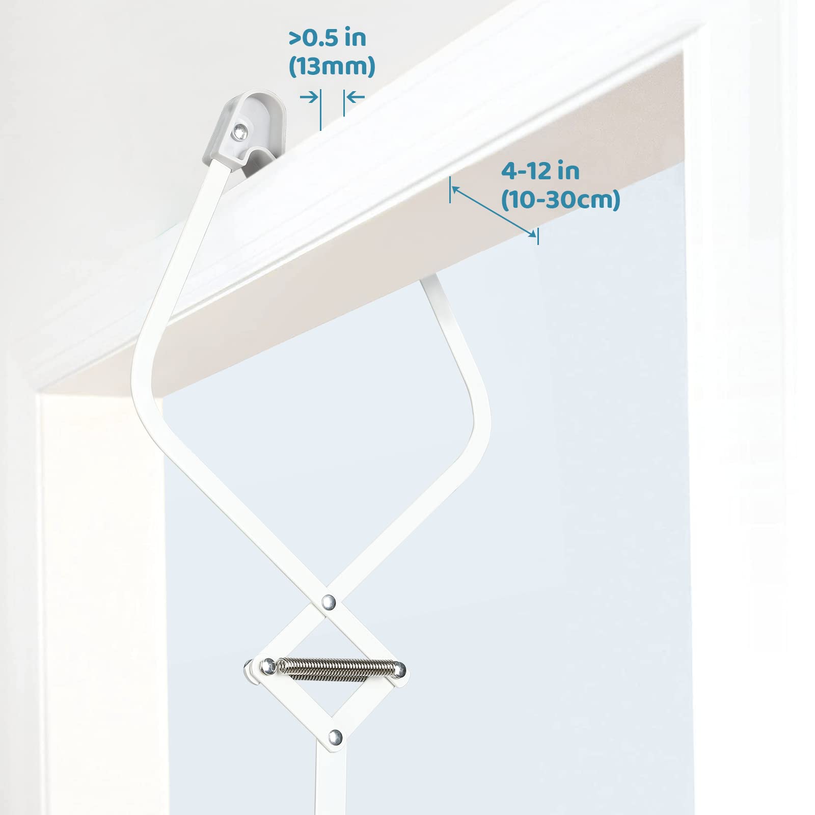 Cowiewie 2 in 1 Baby Door Jumper w/Baby Walking Harness Function, Baby Jumper with Door Clamp Adjustable Strap and Seat, Gray