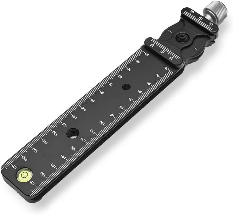 Aluminium 200mm Professional Rail Nodal Slide Metal Quick Release Clamp for Camera with Arca Swiss Compatible for Tripod Ballhead Quick Release