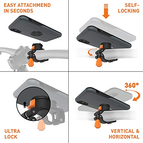 MORPHEUS LABS M4s iPhone X Bike Mount, Phone Holder & iPhone X Case