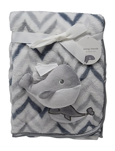 baby blanket with stuffed animal