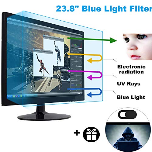 23.8 Inch Universal Anti Glare Monitor Screen Protector Fit 23.8″ Diagonal 16:9 Aspect Ratio  Widescreen Desktop Monitor, Reduce Reflection and Eyes Strain (20.7W x11.6H inch)