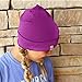 100% Merino Wool Cuff Beanie - Mens & Womens Warm Winter Hat - Watch Cap - Toque - Radiant Violet
