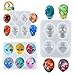 LET'S Resin 3PSC Alien Skull Resin Molds, Silicone Alien Resin Molds with Epoxy Resin Skull Molds, Jewelry Silicone Molds for Pendant, Necklace, Resin Crafts DIY