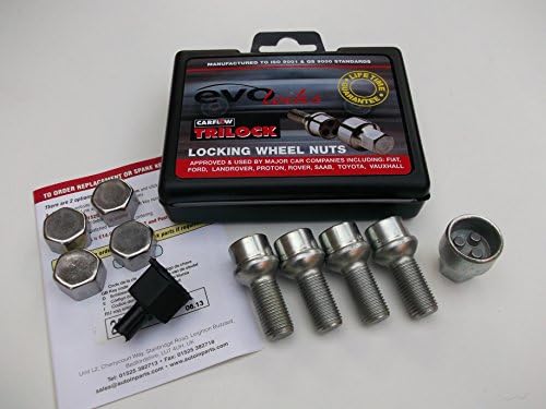 Set of Locking Wheel Nuts With Chrome Covers (OHE007) For Alloy & Steel Wheels