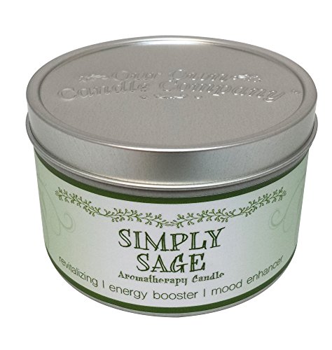 Our Own Candle Company Soy Wax Aromatherapy Scented Candle, Simply Sage, 6.5 Ounce