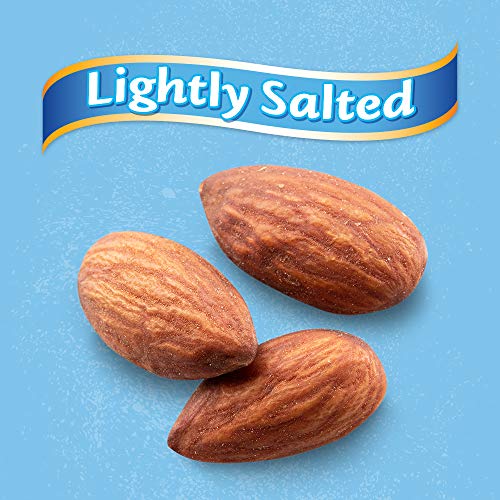 Blue Diamond Almonds Low Sodium Lightly Salted Snack Nuts, 100 Calorie Packs, 0.6 Ounce (Pack of 32)